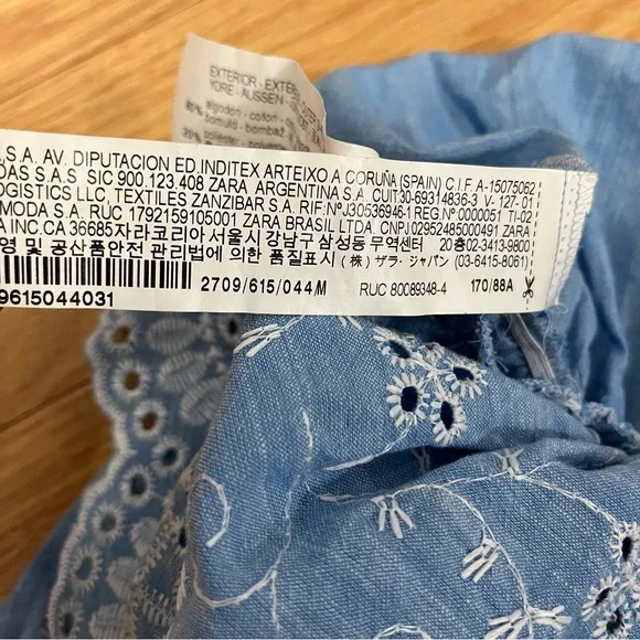 Zara Open Work Embroidered Top - Picture 5 of 11